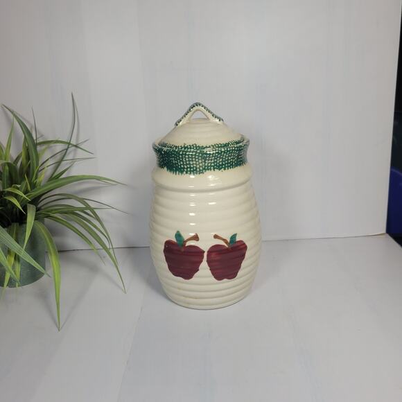 Vintage Alco Apple Garden Canister Large - Picture 1 of 5